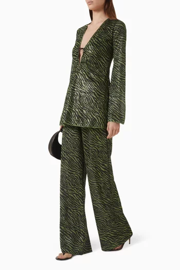 Lolita Animalier Pants in Lurex