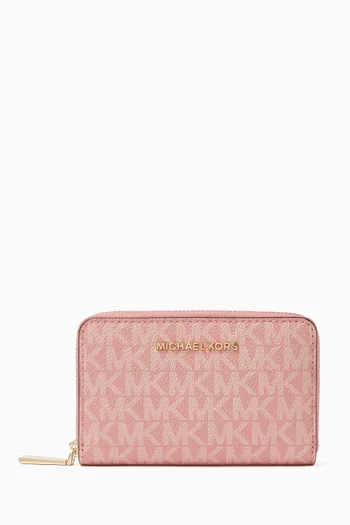 Small Logo Wallet in Canvas