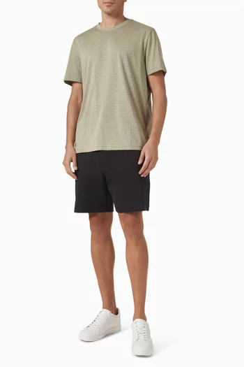 Signature Logo Print T-Shirt in Cotton Jersey