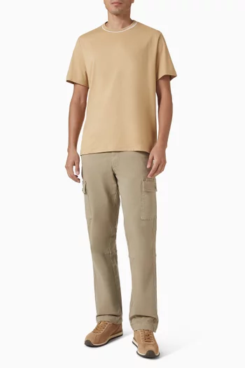 Logo Trim T-Shirt in Cotton Jersey