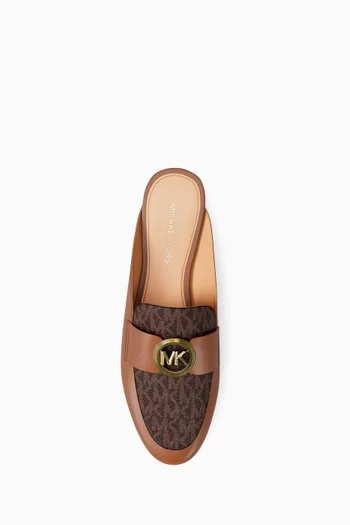 Mckenzie Mules in Signature Logo Canvas