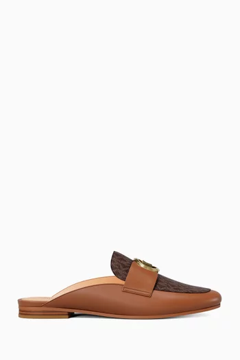 Mckenzie Mules in Signature Logo Canvas