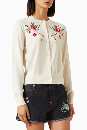 Wildflower Cardigan in Wool-silk
