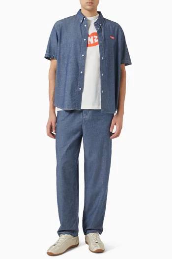Loves Sweatpants in Chambray-denim