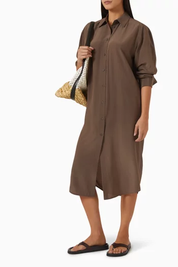 Shirtdress in Silk