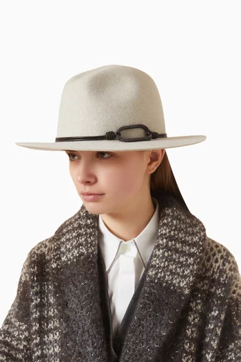 Monili Band Fedora Hat in Felt