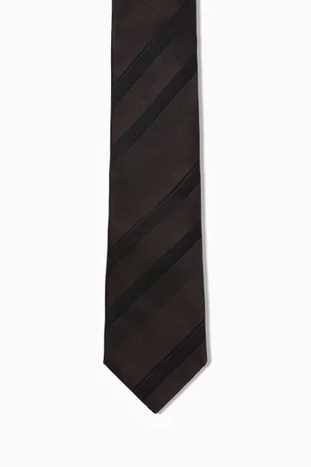 Regimental Stripe Tie in Silk