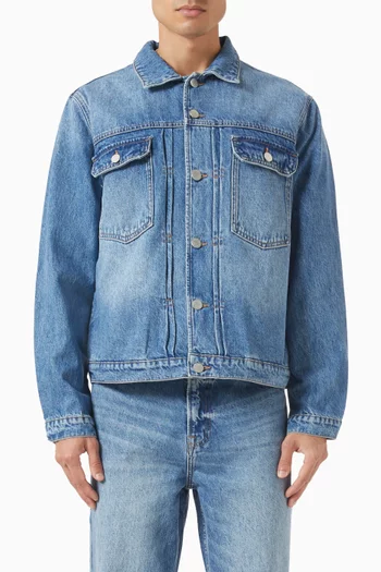 Dario Buttoned Jacket in Denim