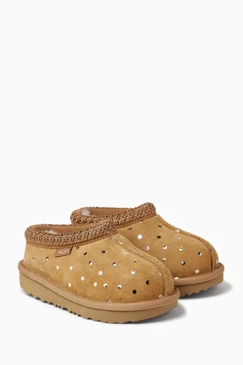 Tasman II Shiny Dots Slippers in Suede