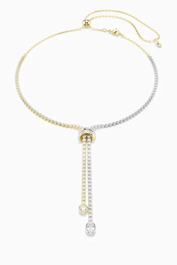 Hyperbola Y Necklace in Mixed Metal