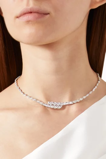 Mesmera Necklace in Rhodium-plated Metal