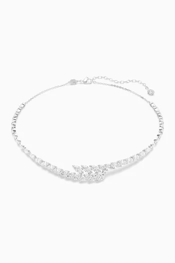 Mesmera Necklace in Rhodium-plated Metal