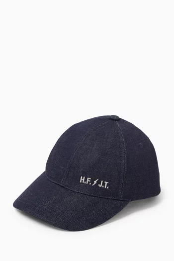Logo Cap in Denim