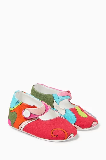 Pucci Print Ballerinas in Cotton