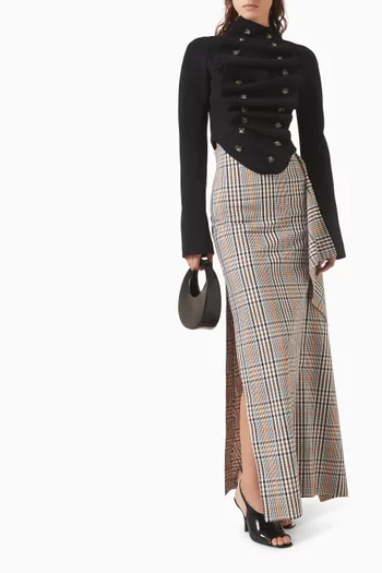 Bib-front Structured Jacket
