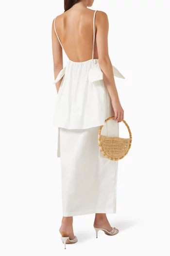 Peplum Maxi Dress