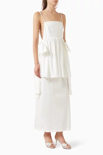 Peplum Maxi Dress