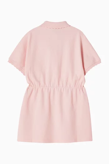 Polo Collar T-Shirt Dress in Cotton