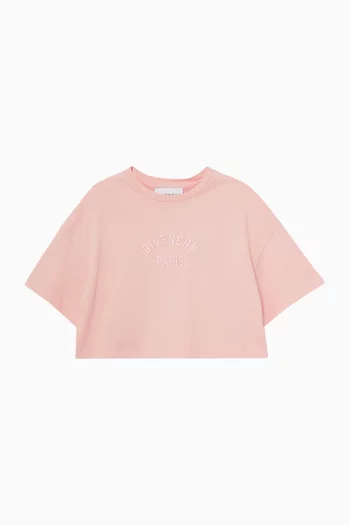 Cropped T-Shirt in Cotton