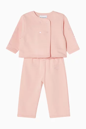 Cardigan & Pants Set in Fleece