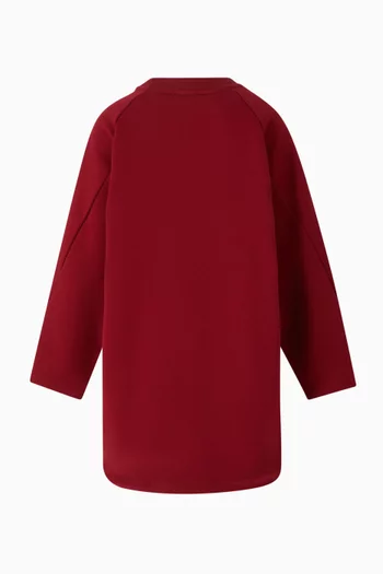 Logo Sweatshirt Dress in Cotton Fleece