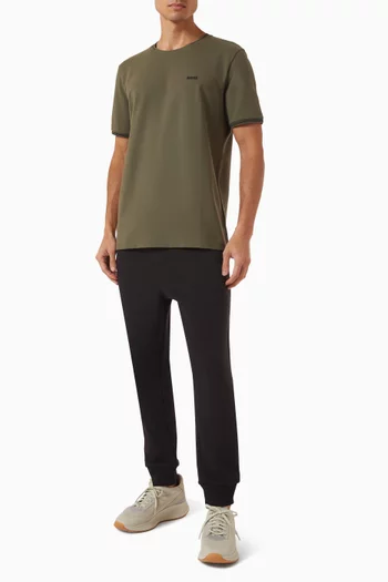 Striped T-shirt in Stretch-cotton