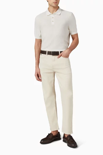 Straight-fit Jeans in Cashmere-blend