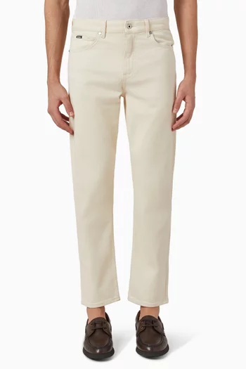Straight-fit Jeans in Cashmere-blend