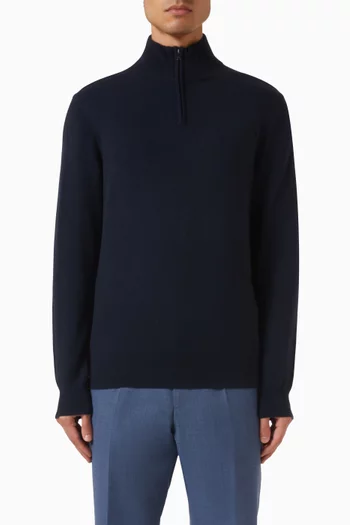 Hemarlo Zip Sweater in Wool-cashmere