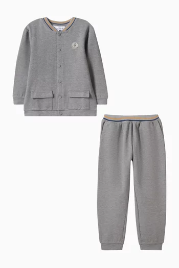 Jacket & Sweatpants Set in Cotton