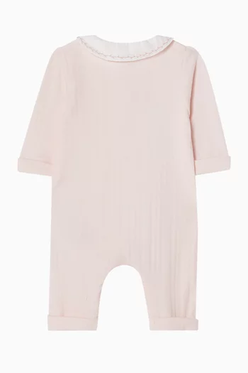 Collared Romper in Cotton