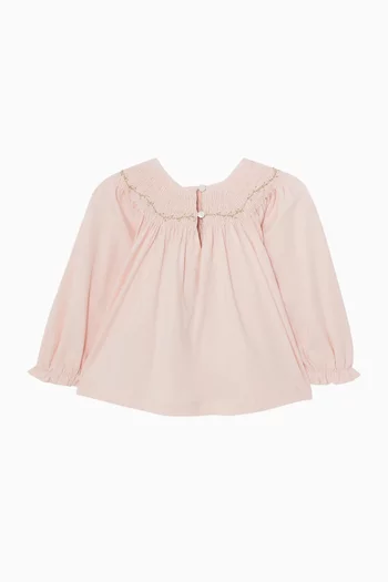 Embroidered Blouse in Cotton-blend