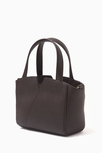 Mini Reverse Tote Bag in Leather