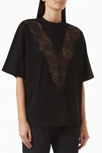 Jamila Lace-detail Top in Cotton