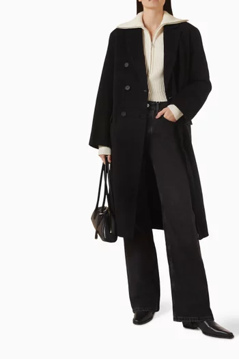 June Trucker Collar Sweater in Wool & Cashmere