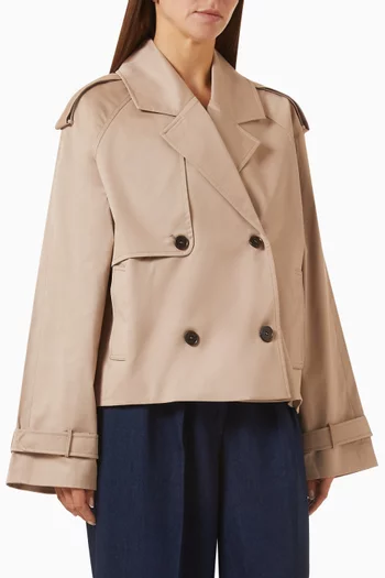 Rickie Cropped Trench Coat