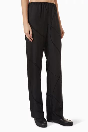 Viki Elasticated Pants in Silk-twill