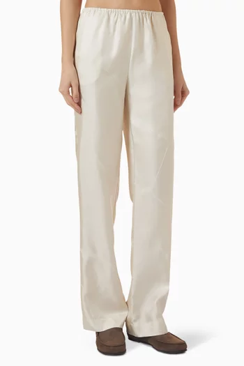 Viki Elasticated Pants in Silk-twill