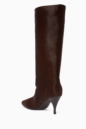 Silhouette 80 Knee-high Boots in Pony Hair