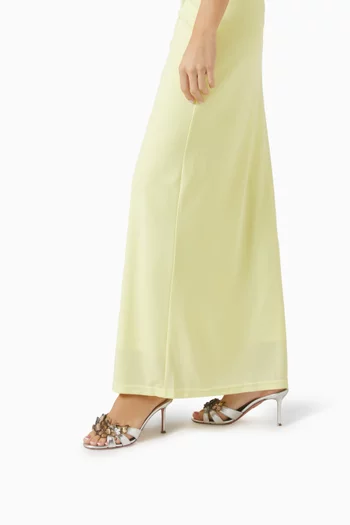 Papillon 75 Mule Sandals in Leather