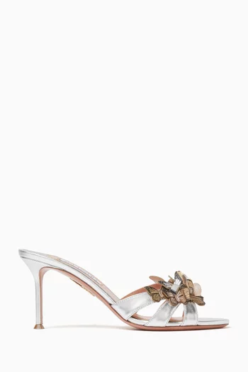 Papillon 75 Mule Sandals in Leather