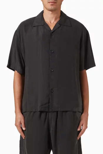 Ribbed Cupro Vacation Shirt