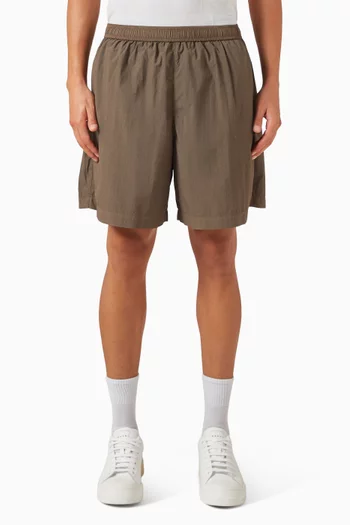 Garment Dye Wide Leg Shorts in Nylon