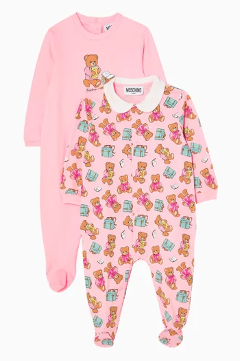 2-piece Pyjama Sleepsuit Gift Set in Cotton