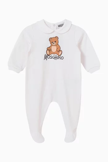Teddy Bear Sleepsuit Gift Box in Cotton