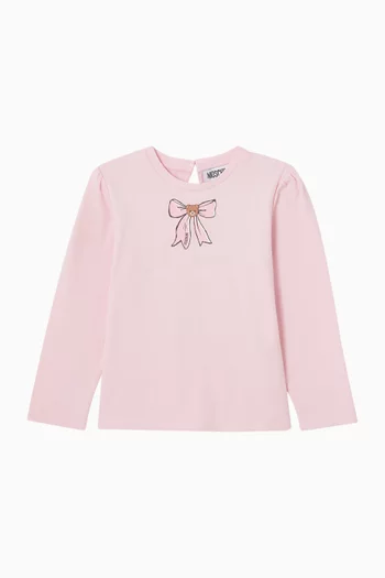 Bow T-Shirt in Cotton
