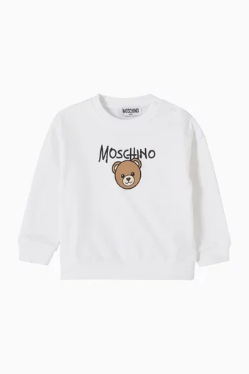 Bear Sweatshirt in Cotton