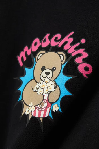 Teddy Popcorn T-shirt Dress in Cotton