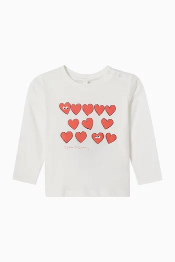 Hearts Print T-Shirt