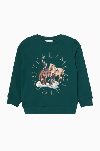Logo-print Sweatshirt in Cotton